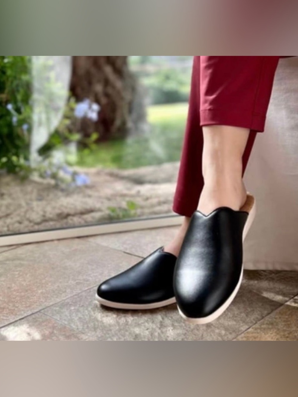 Dooeys House Mules. Black Slip-on shoes. Size 7.5